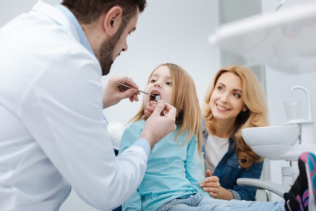 A treatment room at SmileCare